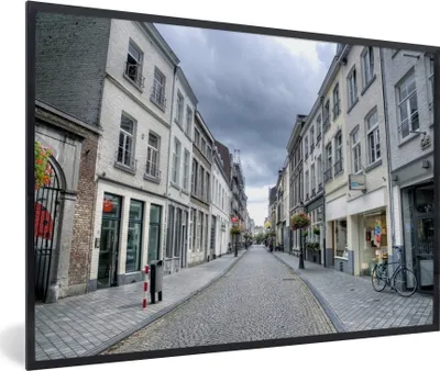 Produktbild von MuchoWow® MuchoWow® Gerahmtes Poster Architektur - Maastricht - Weiß 60x40 cm - Poster mit zchwarzem Bilderrahmen - Printing - Wanddeko Schlafzimmer