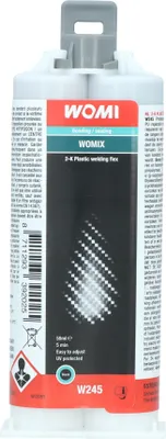 Produktbild von Womi W245 Kunststoffkleber 2-K 50ml Schwarz