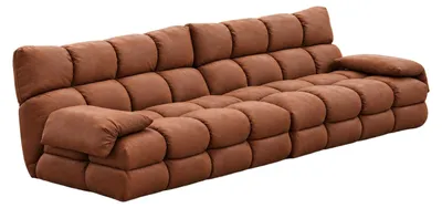 Produktbild von KAWOLA Sofa AMIA 3-Sitzer Lederfaserstoff cognac