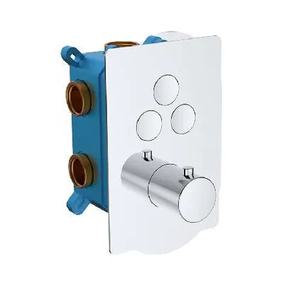 Immagine prodotto di Mereo Programma doccia - Miscelatore termostatico da incasso, per 3 utenze, con corpo, cromato CB60157TC