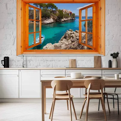 Produktbild von Vlies Fototapete - Mediterranean Landscape 100x70 cm Blumen c-C-0016-a-c