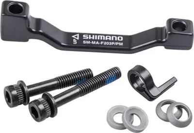 Produktbild von Shimano Teile Adapter von PM-Bremssattel, auf PM Gabel/-Rahmen 180mm / 203mm Bremsscheibe