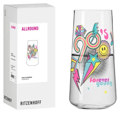 Produktbild von Ritzenhoff 90's Universalglas #1 Christine Kordes 425 ml Kristallglas