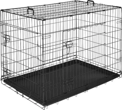 Image de Cage pour chien Luna, pliable, avec 2 portes - 108 x 71 x 76 cm