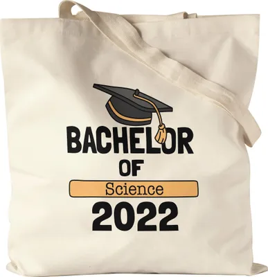 Produktbild von Bachelor of Science 2022 Jutebeutel Stoffbeutel Canvas Studium Absolvent Abschluss Geschenk Bachelorabschluss Uni