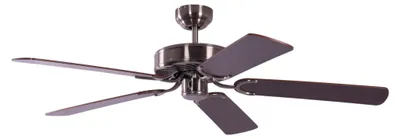 Immagine prodotto di Ventilatore da soffitto Potkuri Argento antico / Acagiù 132 cm con catenella
