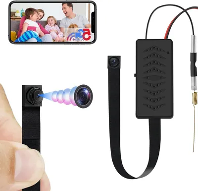 Image de Mini caméra - Caméra sans fil - Surveillance domestique - Wi-Fi double bande - 10 x 4 x 1 cm - Noir
