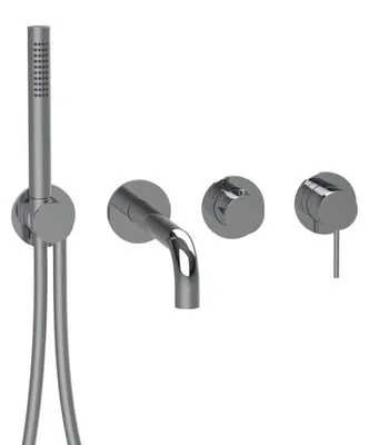 Produktbild von Herzbach MODUL7 Hebelmischer-Farbset 2 Verbraucher mit Auslauf Chrom