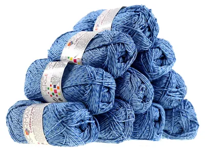Strickwolle Cotton Symbiosis hellblau