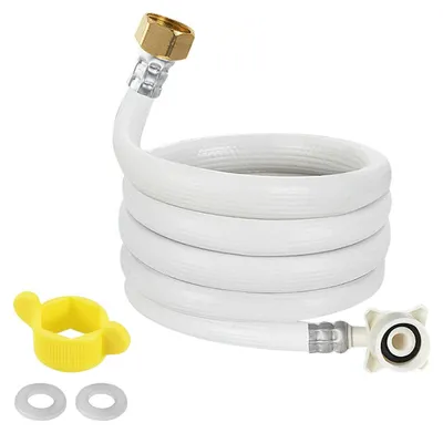Waschmaschinen-Zulaufschlauch PVC 3 m, 3/4" + 1/2" Anschluss