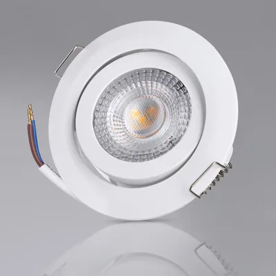 Obrázek produktu pro LED zapuštěná stropní světla, balení po 6 kusech, stmívatelná, otočná