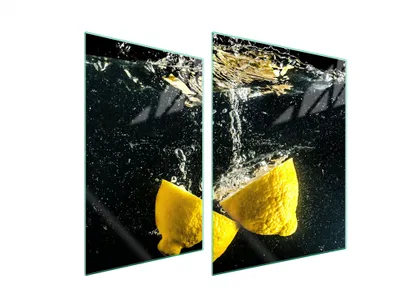 Produktbild von Glasschutzplatte Für Herd 70X52 Zitrone