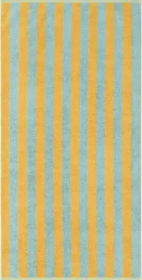 Produktbild von Cawö Duschtuch Bold Streifen Mint Gelb (70x140 cm)