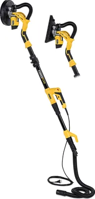 Produktbild von Powerplus Trockenbauschleifer POWX 0477, 710 Watt,  Rundkopf- und Dreiecksschleifer, Teleskoprohr bis 165 cm inkl. Tragetasche und Schleifpads