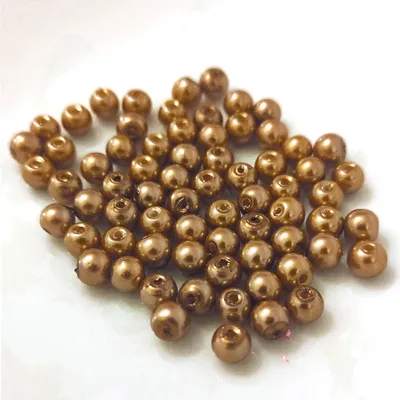 Obrázek produktu pro Glasperlen - Typ 'rund' - 20g - 4 mm - Gold