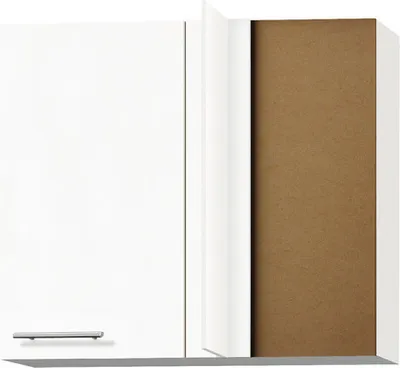 Produktbild von Optifit Eckhängeschrank Bengt932 BxTxH 85 x 34,9 x 70,4 cm weiß matt zerlegt Anschlag reversibel KFBE OEM856-8+