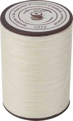 Produktbild von 0,45 mm Ledernähen Wachskabel 160 m/Rollen Handarbeit Strickfaden (Reis weiß)