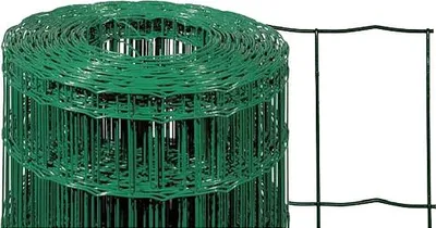 Image de Treillis EUROPLAST 1, 1000/100x50/2,20 mm, vert, RAL 6005, Zn+PVC, de clôture, pack de 25 m