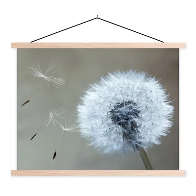 Produktbild von MuchoWow® Textilposter Löwenzahn - Blume - Pflanze 40x30 cm mit holzfarbenen Rahmen - Bilder