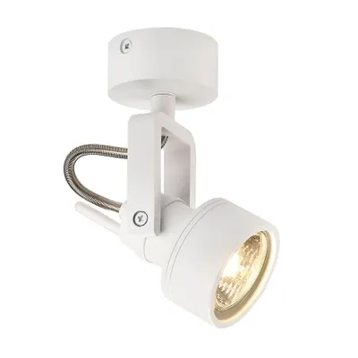 Image de SLV INDA Spot, blanc mat, GU10, 50W max. plafonnier à une flamme