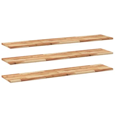 Obrázok produktu pre Závesné police 3 ks 140x30x2 cm z masívneho dreva akácie ošetreného olejom