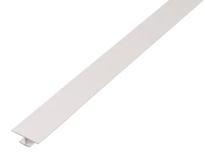 Image de Alberts 498986 Profilé en H, plastique, blanc, 1000 x 40 x 20 mm, 7 pièces