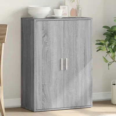Zdjęcie produktu dla vidaXL Kredens szary Sonoma 60x31x84 cm Materiał drewnopochodny