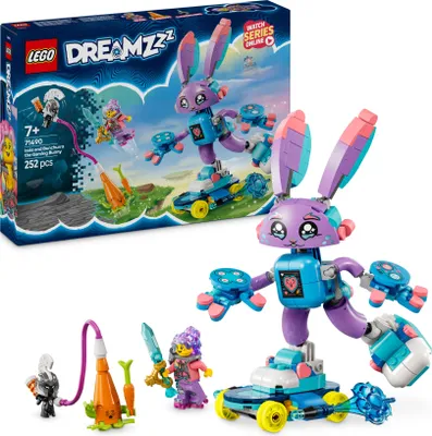 Obrázek produktu pro LEGO DREAMZzz Izzie a herní králíček Bunchurro, Sada na stavění, 7 rok/roky, Plast, 252 kusů, 316 g