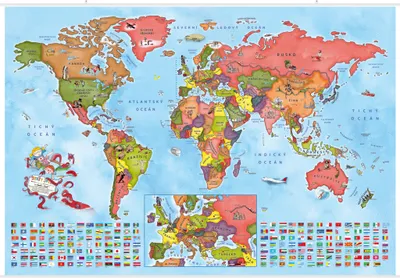 Obrázok produktu pre Ilustrovaná mapa štátov sveta pre malých cestovateľov