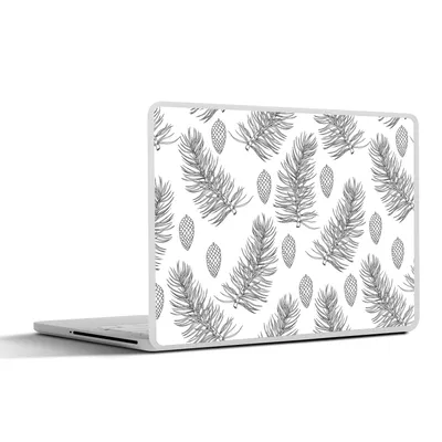 Produktbild von MuchoWow® Laptop Aufkleber Sticker Cover Tannenzapfen - Weihnachten - Muster - Natur 30x21 cm - Sticker für Laptop - Selbstklebend