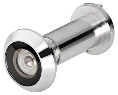 Image de Œilleton pour portes jusqu'à 60 mm d'épaisseur, en laiton poli