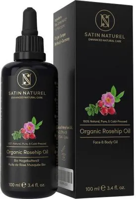 Produktbild von Satin Naturel Bio Hagebuttenöl kaltgepresst vegan 100 ml