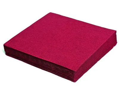 Produktbild von 200x Servietten 33 x 33 cm 1/4 -Falz 2-lagig bordeaux