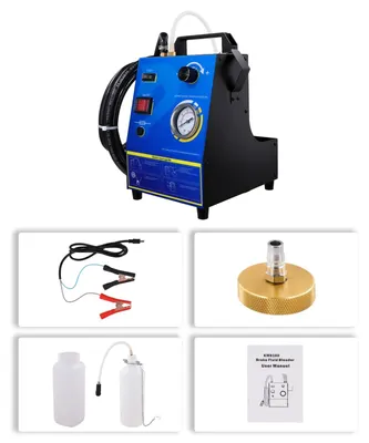 Image de Purgeurs de liquide de frein pour véhicules - Purgeur de frein à vide 12V - Aspirateur pneumatique pour liquide de frein - Appareil de purge de freins - Pour voitures et motos