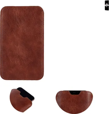Produktbild von K-S-Trade Schutzhülle Handyhülle kompatibel mit Xiaomi Redmi Note 5 Pro Handytasche Kunstleder Sleeve in braun
