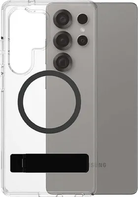 Produktbild von PanzerGlass CARE™ by ® Kickstand Case Transparent m. Qi Samsung Galaxy S25 Ultra, Cover, Samsung, Samsung - Galaxy S25 Ultra, Transparent
