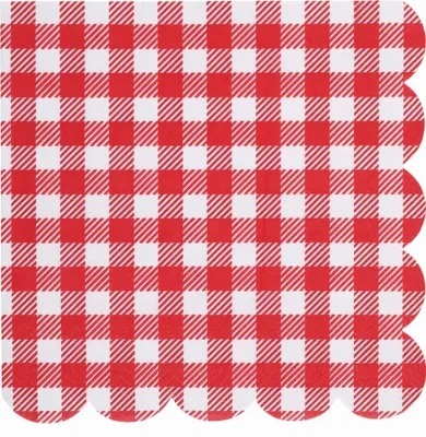 Zdjęcie produktu dla Sicily Obrus 150 x 200 cm kratka czerwono-biała