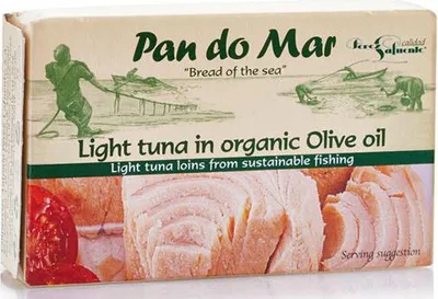 Obrázok produktu pre TUniak ŽLTOPLUTOVÝ VEXTRA PANENKOM OLIVOVOM OLEJU 120 g (90 g) - PAN DO MAR