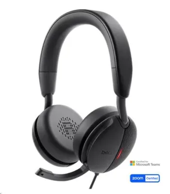 Obrázek produktu pro DELL Kabelová náhlavní souprava Pro Plus ANC - WH5024, Kabel, Hovory/hudba, 20 - 20000 Hz, 189 g, Sluchátka s mikrofonem, Černá