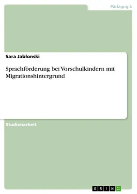 Produktbild von Sprachförderung bei Vorschulkindern mit Migrationshintergrund