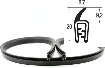 Produktbild von DF1Kantenschutz Dichtungs Fahnen Profil EPDM Gummi Dichtung Klemmbereich 1-2 mm