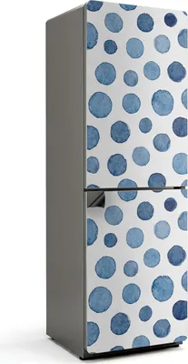 Produktbild von Kreise in verschiedenen Farbtönen – Magnetische Kühlschrank Abdeckung – Dekorfolie magnetisch Küche – Kühlschrank Magnet Deko – selbstklebende Magnettafel – Magnetfolie für Kühlschranktür – 60x180 cm