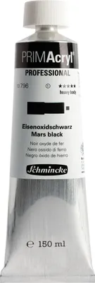 PRIMAcryl - Eisenoxidschwarz - 150ml Feinste Künstler Acrylfarbe Schmincke 13 796 019