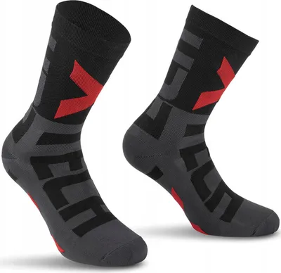 Produktbild von Sport-Laufsocken für den Radsport XT132 35-38 (schwarz/grau)
