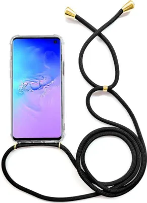 Immagine prodotto di Custodia per cellulare con cinturino a cordoncino da indossare al collo / Custodia da tracolla per diversi modelli Samsung Galaxy Samsung Galaxy Note 10 Plus Nero / Oro