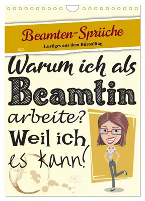 Produktbild von Beamten-Sprüche (Wandkalender 2027 DIN A4 hoch), CALVENDO Monatskalender