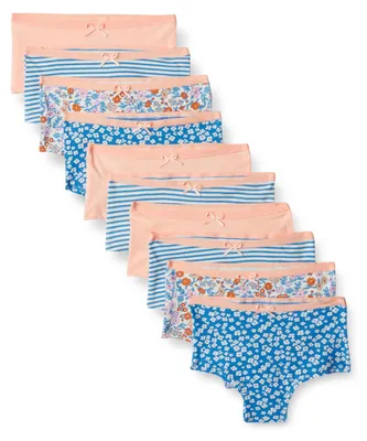 Immagine prodotto di A. Slip mutanda a bretelle da donna, in cotone elasticizzato, confezione da 10, marca Pfirsi