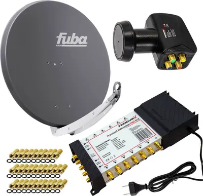 Produktbild von PremiumX SAT Anlage Fuba DAA 850 A Antenne 5/12 Multiswitch LNB F-Stecker