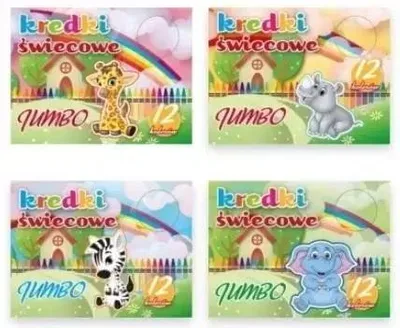 Image de Crayons de cire, 12 couleurs - Penword