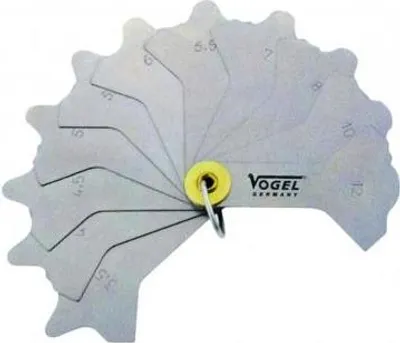 Obrázok produktu pre Vogel-474401-Sada zváracích meradiel hrúbky 3-12 mm (12 listov)